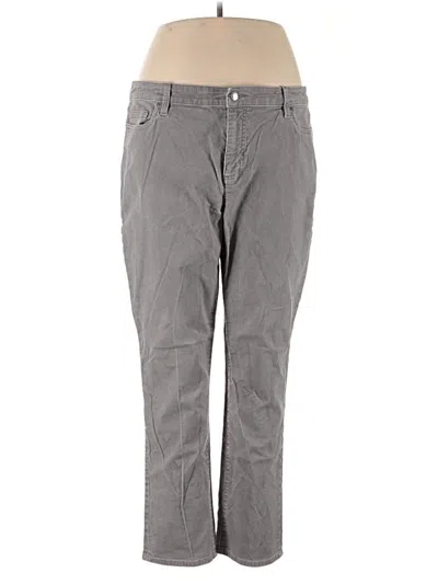 Pre-owned Lands' End Casual Pants In Gray