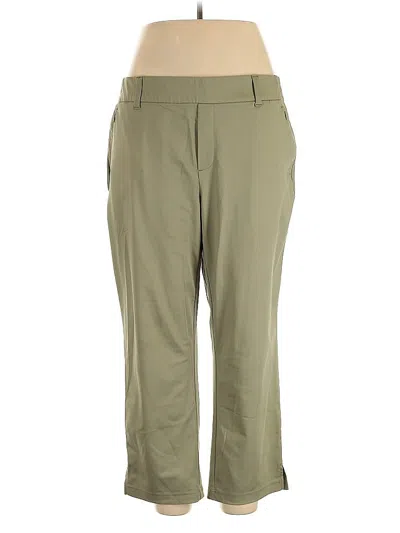 Pre-owned Lands' End Casual Pants In Green