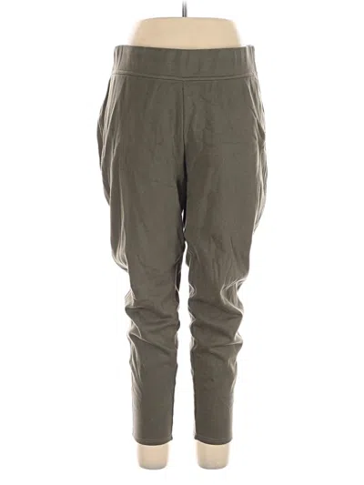 Pre-owned Lands' End Casual Pants In Green