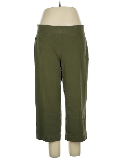 Pre-owned Lands' End Casual Pants In Green