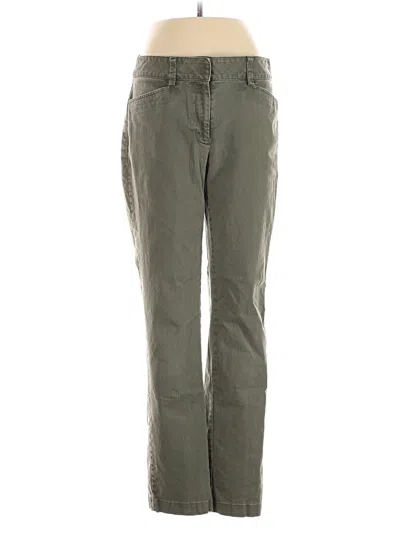 Pre-owned Lands' End Casual Pants In Green