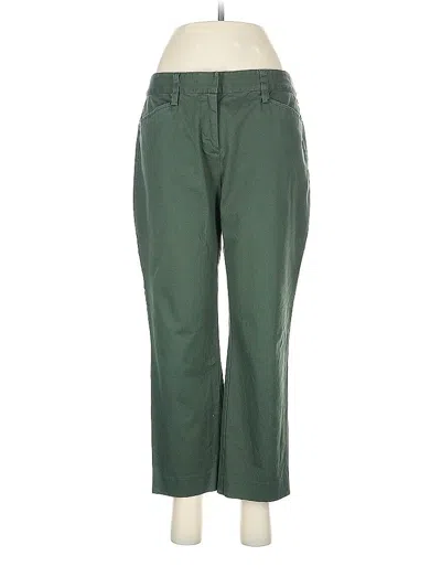 Pre-owned Lands' End Casual Pants In Green