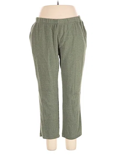 Pre-owned Lands' End Casual Pants In Green
