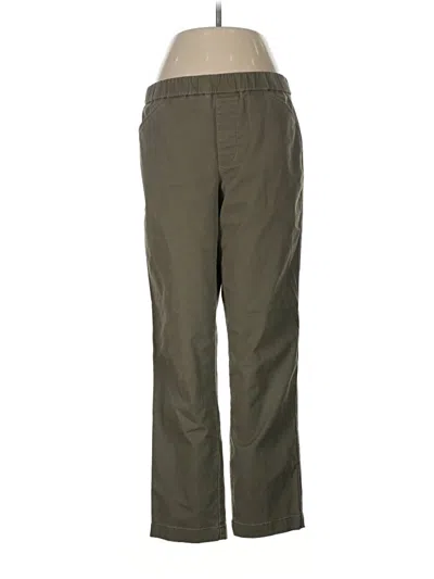 Pre-owned Lands' End Casual Pants In Green