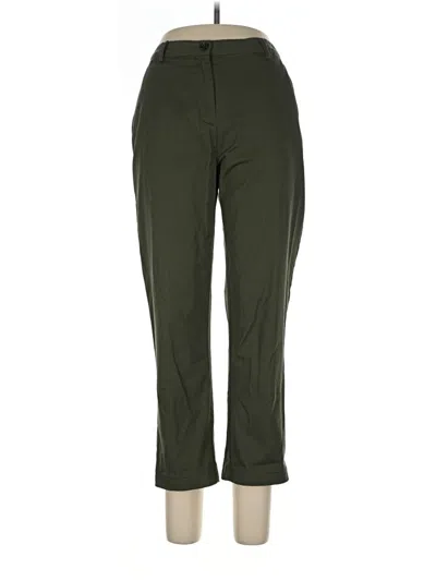 Pre-owned Lands' End Casual Pants In Green