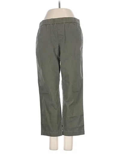 Pre-owned Lands' End Casual Pants In Green