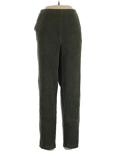 Pre-owned Lands' End Casual Pants In Green