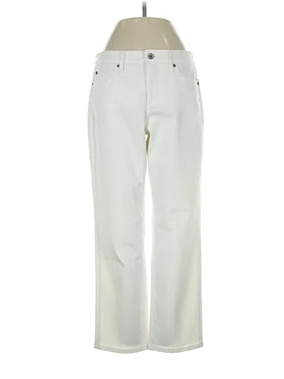 Pre-owned Lands' End Casual Pants In Ivory
