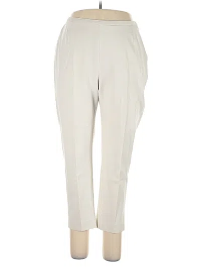 Pre-owned Lands' End Casual Pants In Ivory