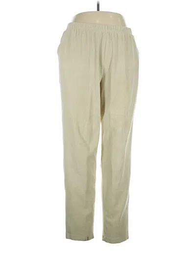 Pre-owned Lands' End Casual Pants In Ivory
