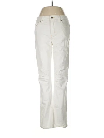 Pre-owned Lands' End Casual Pants In Ivory