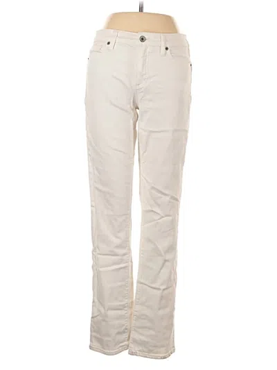 Pre-owned Lands' End Casual Pants In Ivory