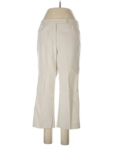 Pre-owned Lands' End Casual Pants In Ivory