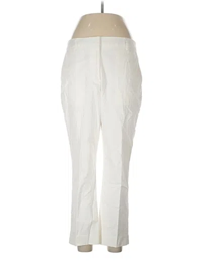 Pre-owned Lands' End Casual Pants In Ivory