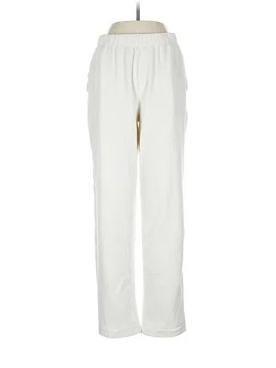 Pre-owned Lands' End Casual Pants In Ivory