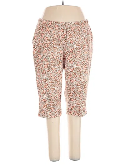 Pre-owned Lands' End Casual Pants In Orange