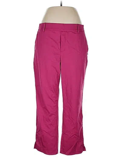 Pre-owned Lands' End Casual Pants In Pink