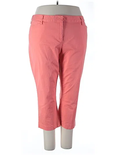Pre-owned Lands' End Casual Pants In Pink