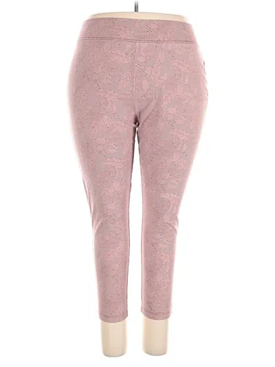 Pre-owned Lands' End Casual Pants In Pink