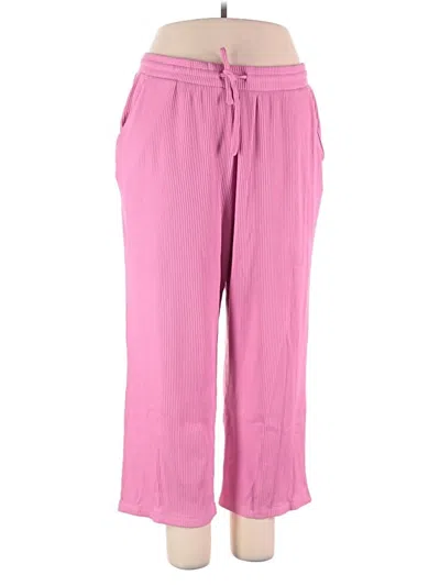 Pre-owned Lands' End Casual Pants In Pink