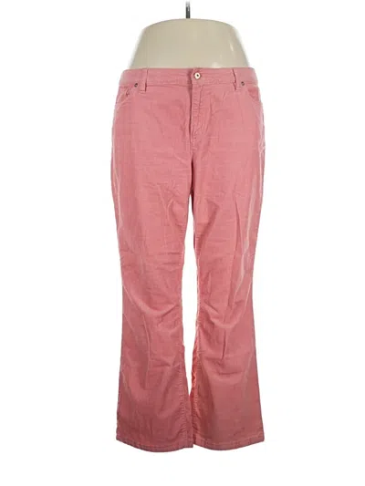 Pre-owned Lands' End Casual Pants In Pink