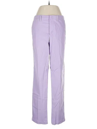 Pre-owned Lands' End Casual Pants In Purple