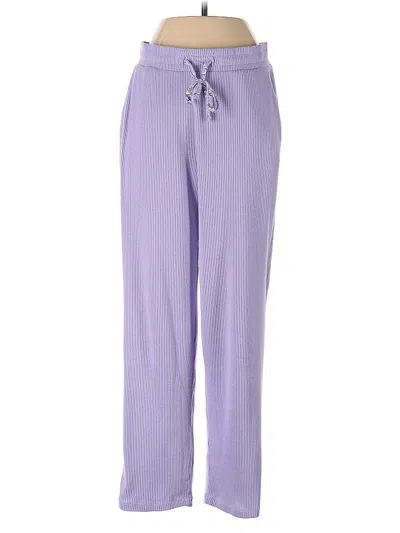 Pre-owned Lands' End Casual Pants In Purple