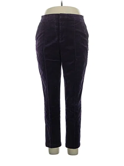 Pre-owned Lands' End Casual Pants In Purple