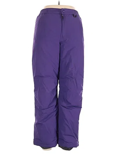 Pre-owned Lands' End Casual Pants In Purple