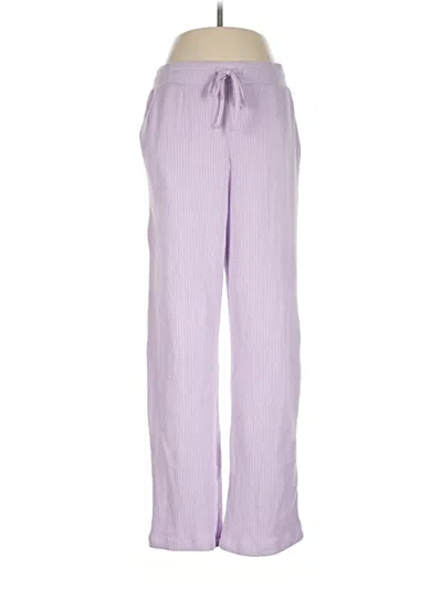 Pre-owned Lands' End Casual Pants In Purple