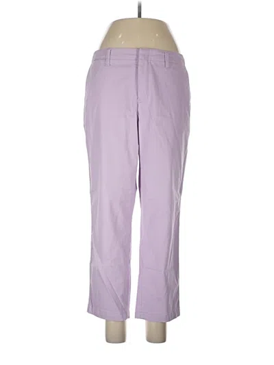 Pre-owned Lands' End Casual Pants In Purple