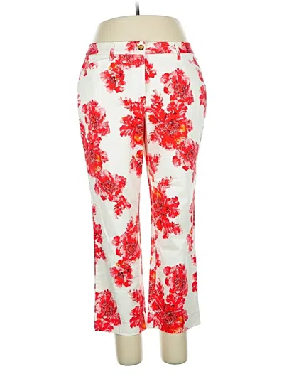 Pre-owned Lands' End Casual Pants In Red