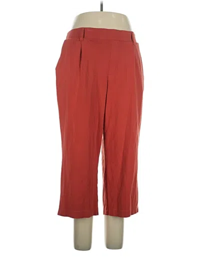 Pre-owned Lands' End Casual Pants In Red