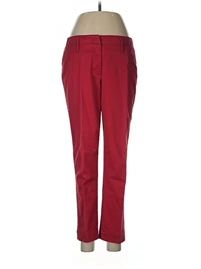 Pre-owned Lands' End Casual Pants In Red