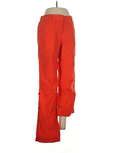 Pre-owned Lands' End Casual Pants In Red