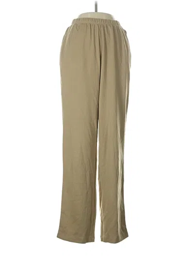 Pre-owned Lands' End Casual Pants In Tan