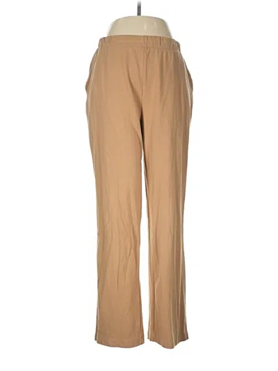 Pre-owned Lands' End Casual Pants In Tan