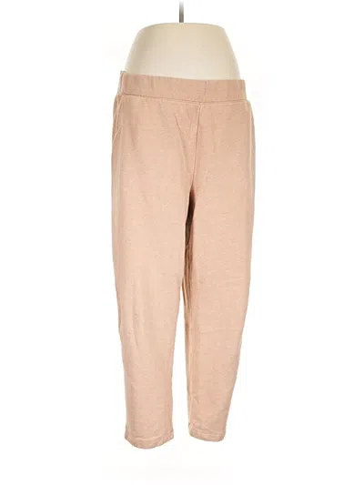 Pre-owned Lands' End Casual Pants In Tan
