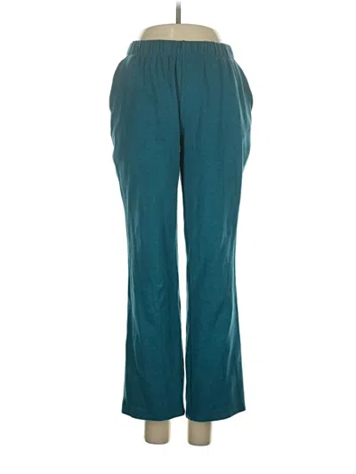 Pre-owned Lands' End Casual Pants In Teal