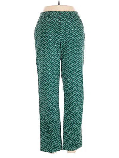 Pre-owned Lands' End Casual Pants In Teal
