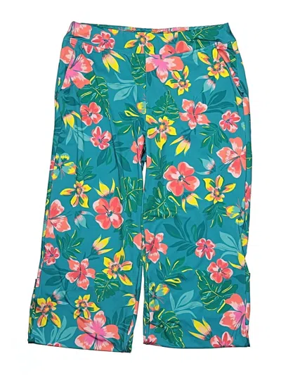 Pre-owned Lands' End Casual Pants In Teal