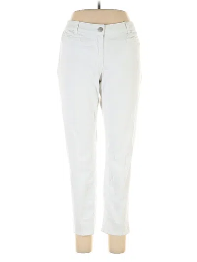 Pre-owned Lands' End Casual Pants In White
