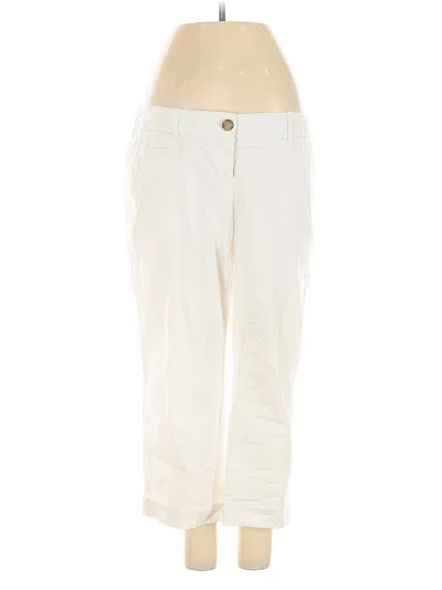 Pre-owned Lands' End Casual Pants In White