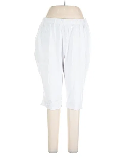 Pre-owned Lands' End Casual Pants In White