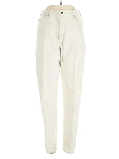Pre-owned Lands' End Casual Pants In White