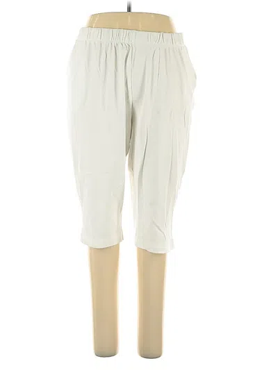Pre-owned Lands' End Casual Pants In White