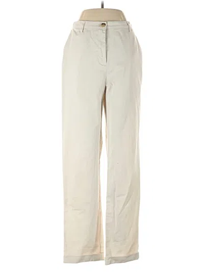 Pre-owned Lands' End Casual Pants In White