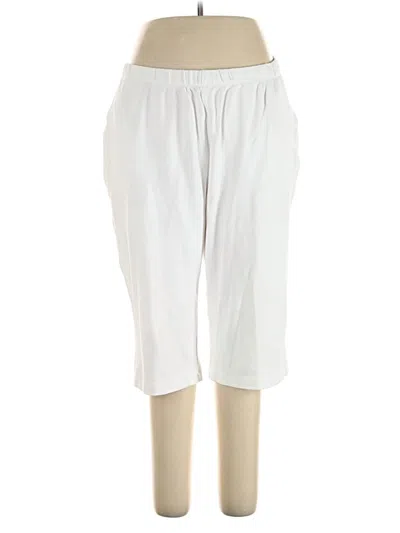 Pre-owned Lands' End Casual Pants In White