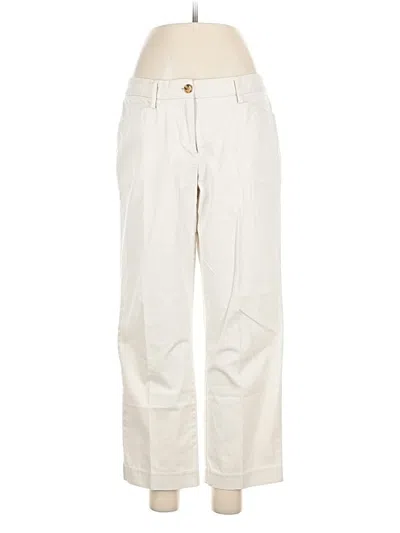 Pre-owned Lands' End Casual Pants In White