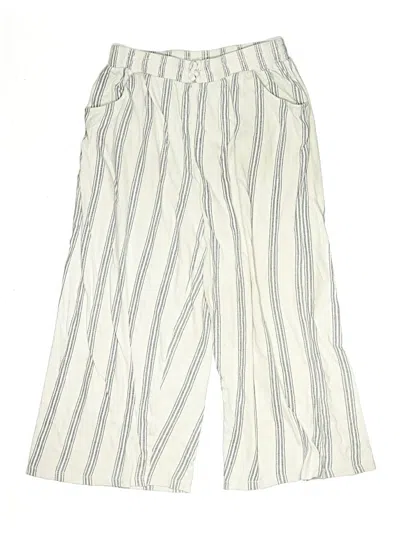 Pre-owned Lands' End Kids'  Casual Pants In White